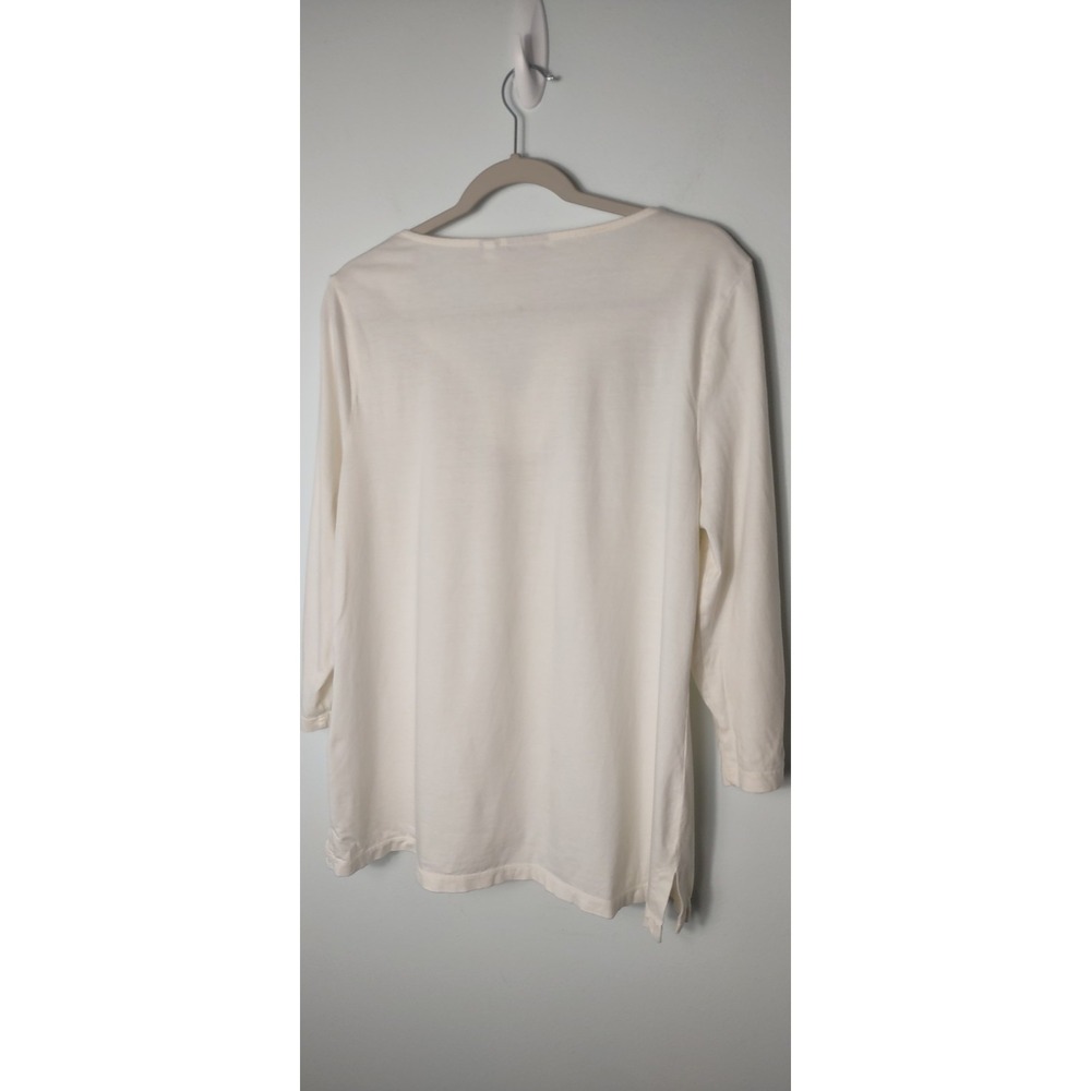 Chico's SZ 2 BohoChic, Poetcore, ModernRomance, RusticChic, Cottagecore Ivory - Picture 5 of 6